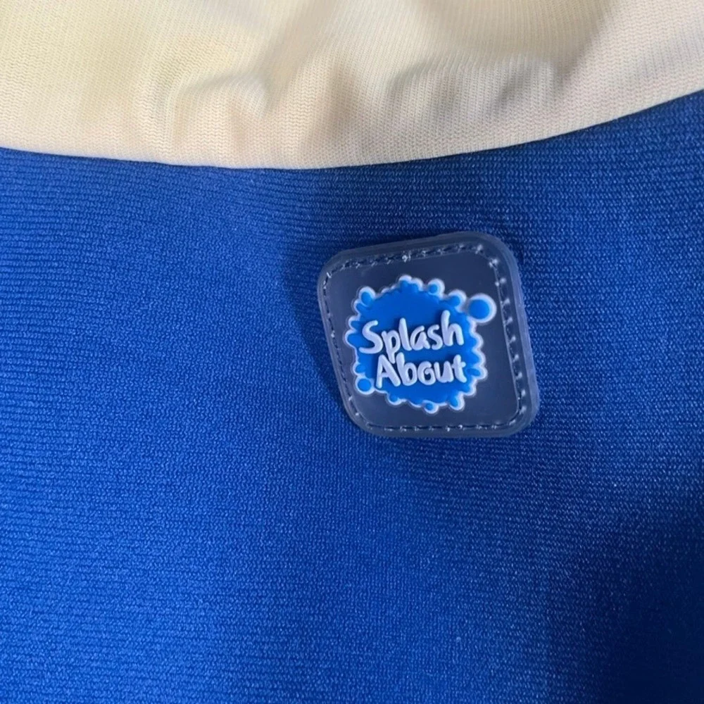 Splash About Happy Nappy Duo Swim Diaper Blue Yellow Neoprene Baby Toddler 3-4